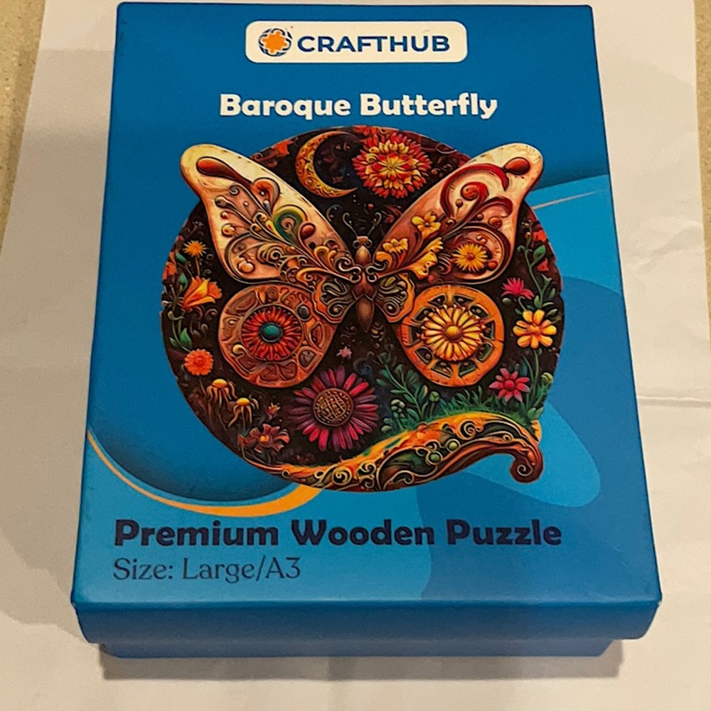 CRAFTHUB Beroque Butterfly Art Wooden 175 Piece Puzzle - Picture 7 of 9
